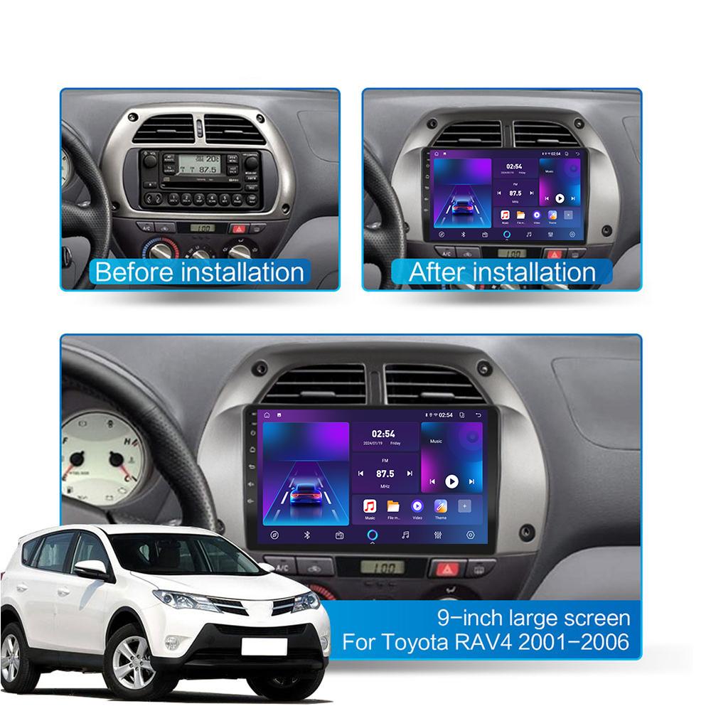 Android Car-Play Car Radio For Toyota RAV4 2000-2003 Multimedia Player Head Unit Stereo GPS Navigation BT WIFI,2+64GB