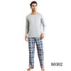 Men's Long-Sleeve Pajama Set - Casual Wearable Two-Piece for Autumn/Winter