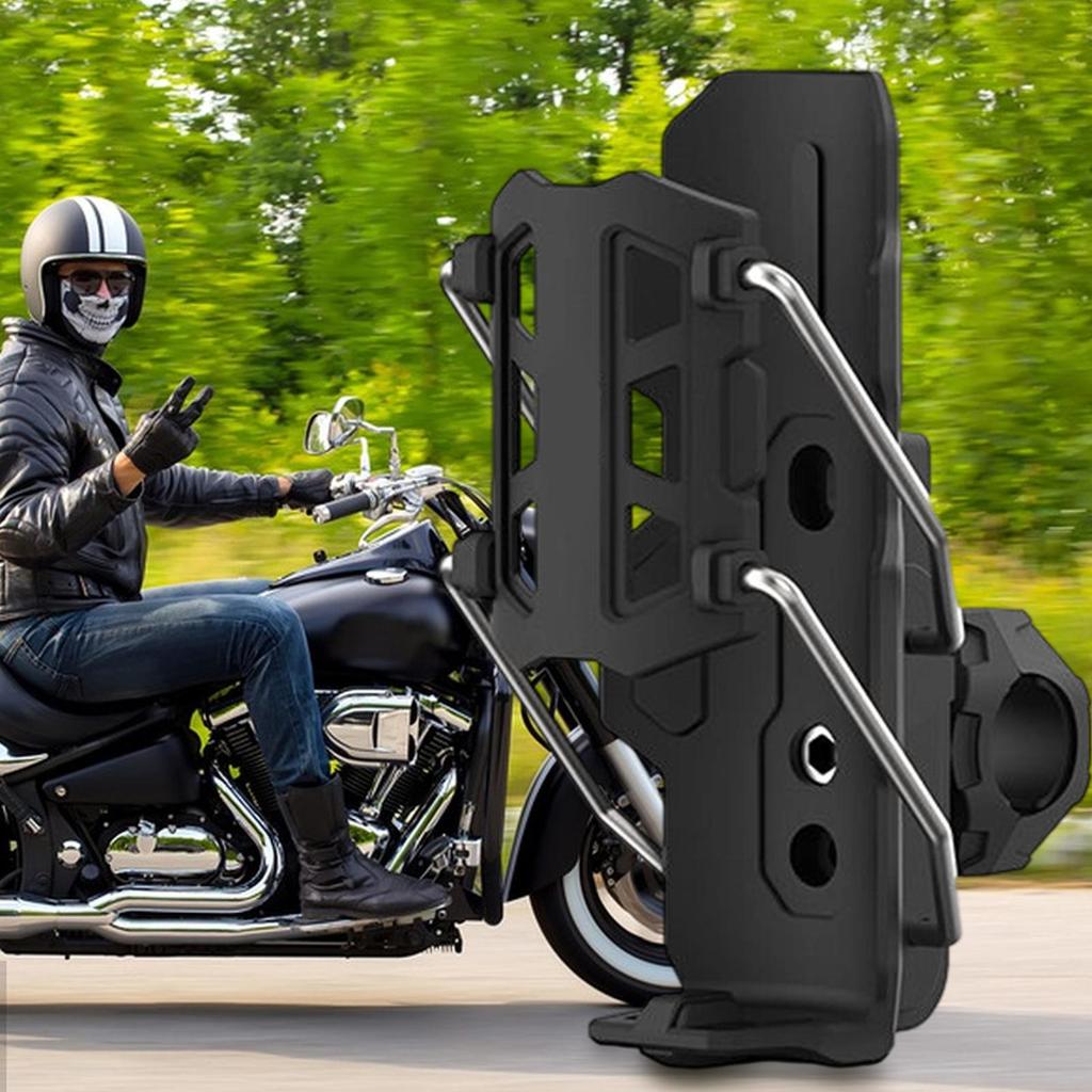 Bike Bottle Cage Automatic Clamp Motorcycle Drink Cage 360 Degree Rotatable Adaptive Cupholder For Bicycles Road Bikes Handlebar