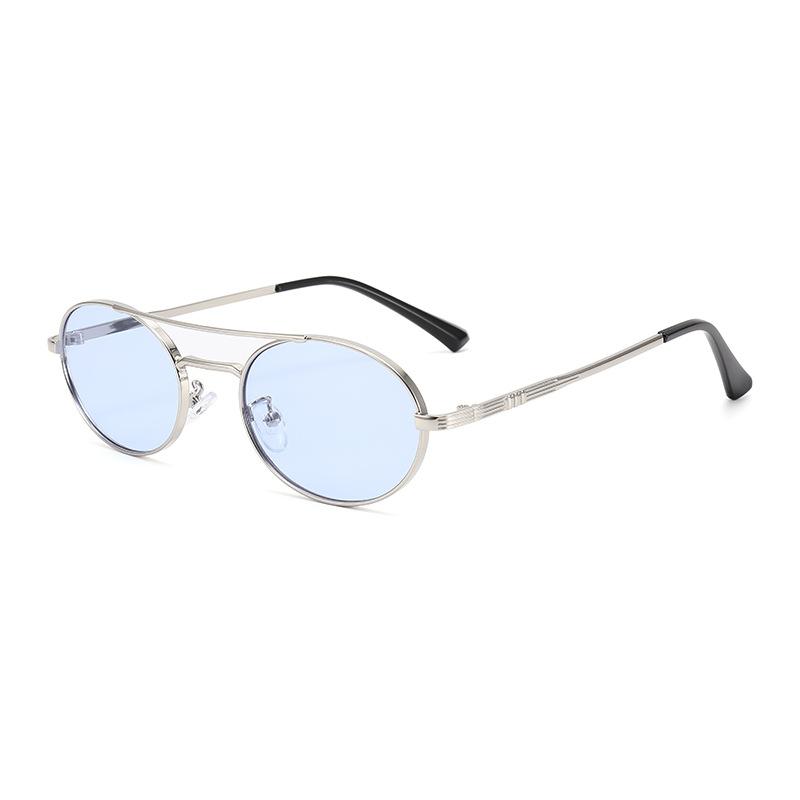 

JYL TS Double Bridge Sunglasses Women UV Protection INS Stylish QZ1146-Q9571 A-6893 аквамарин