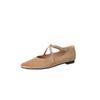Fashion New Spring/summer Genuine Leather Women Shoe Round Toe Shoes for Women Fashion Mary Jane Shoes Low Heel Women Pumps Flat Shoes