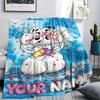 1pz Coperta di Flanella con Nome Personalizzato e Fantasia Diddl Adatta a Tutte le Stagioni per Arredamento Casa Calore e Comfort Regali Regalo Festivo_xia