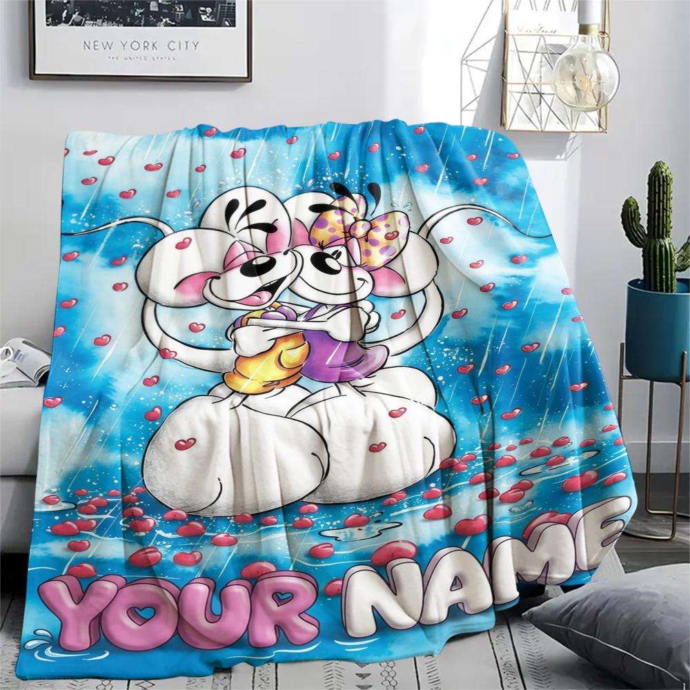 1pz Coperta di Flanella con Nome Personalizzato e Fantasia Diddl Adatta a Tutte le Stagioni per Arredamento Casa Calore e Comfort Regali Regalo Festivo_xia