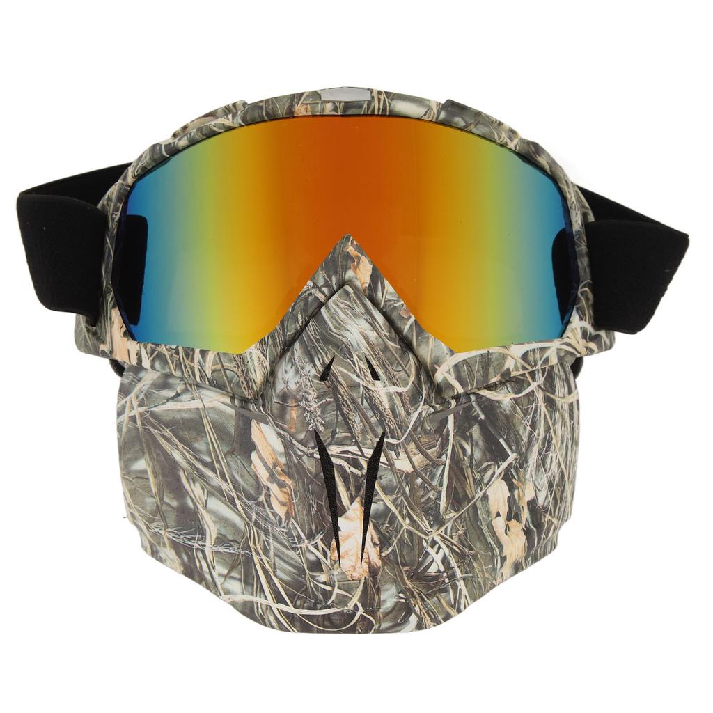 Motorcycle Face Mask Goggles Dust Wind UV Proof Riding Glasses Closed Removable Protective Glasses