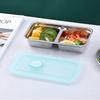 Anti-scalding Stainless Steel Snack Containers Single/Double Compartment Divided Lunch Plate  Dips