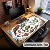 Fish Ocean Theme Custom Mouse Pad Personalized With Name Text Customized Desk Mat For Office Home Decor