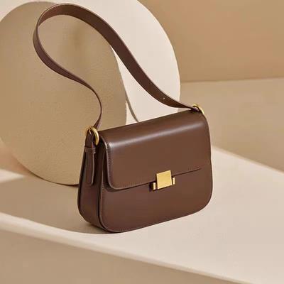 Light Luxury Crossbody SHOUKENPIJU-896082 Popular Bag Ladies New Crossbody Bag Female Tofu One-shoulder Underarm Small Square Bag Genuine Leather