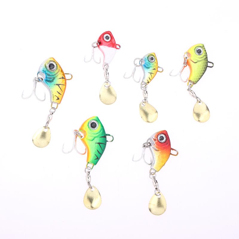 5Pcs Fishing Lure Kit 7G/14G/20G Metal Vib Artificial Bait Sinking Spinner Spoon Fishing Accessories Jigs Fishing Tackle