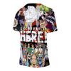 6 Colors Fashion ONE PIECE Cartoon T Shirts for Women Men Summer Clothing Fitness O Neck Man T-shirt Oversized Men T-shirts Tops