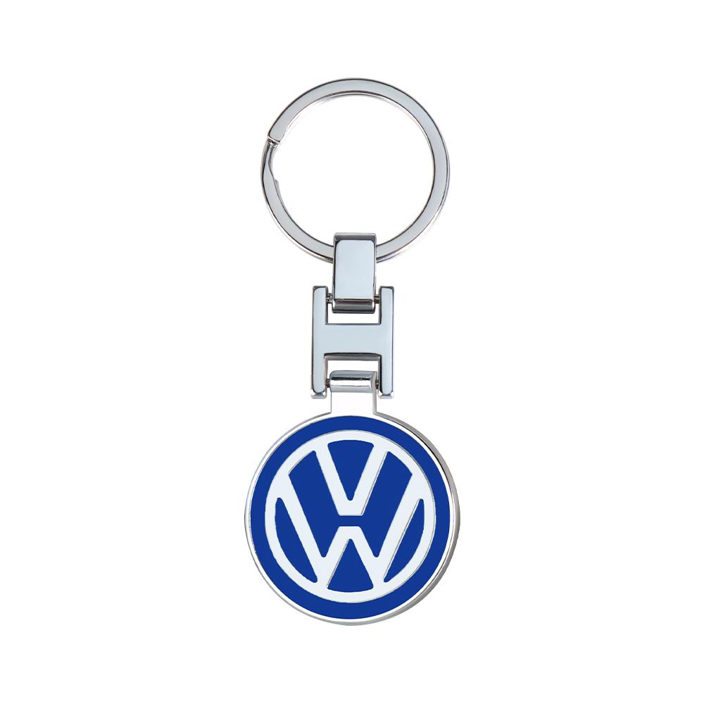 Metal/Leather Car Key Ring Braided Rope Key Case Key Chain For Volkswagen Golf 7 Caddy Passat CC Lavida Sagitar Scirocco Tiguan