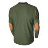 Men's Long Sleeve Stand Collar Henry Tshirt Casual Cotton Patchwork T-Shirt Autumn Winter Base Layer Shirt American Retro Tees