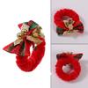 Christmas Napkin Rings for Holiday Table Decors Durability Polyester Dinner Party Accessories Easy Setups Long Last