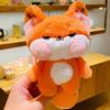 Creative Plush Fox Keychain For Lovers Adorable And Fluffy Car Charm For Gifts
