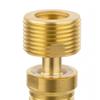 Copper Angled Curved Foot 360° Rotatable Angle Adjustment Shower Faucet Adapter Wall Mounted Lengthened Eccentric Screw Corner