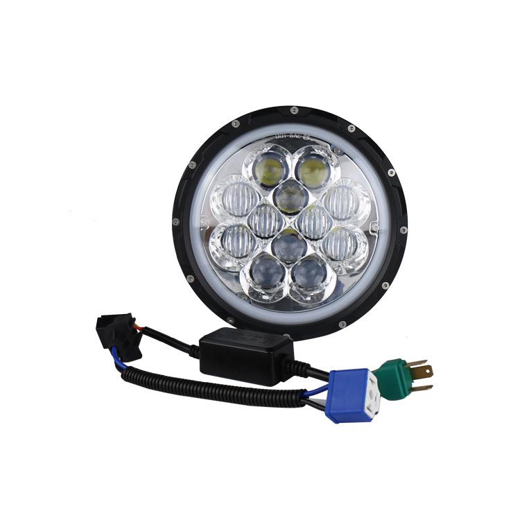 60W LED Wrangler 7" Round Headlight with Daytime Running Light for Off-road Cars