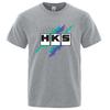 2026 Sommer Neu HKS Power und Sport Druck Unisex Neu Beliebt Normales kurzärmeliges Shirt Radfahren Laufen Sport T-Shirt