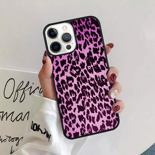 Tiger leopard print Soft Coque Shell For iPhone 17 Air 15 16 14 13 12 Pro Max 11 Pro Max Plus Phone Case Cover