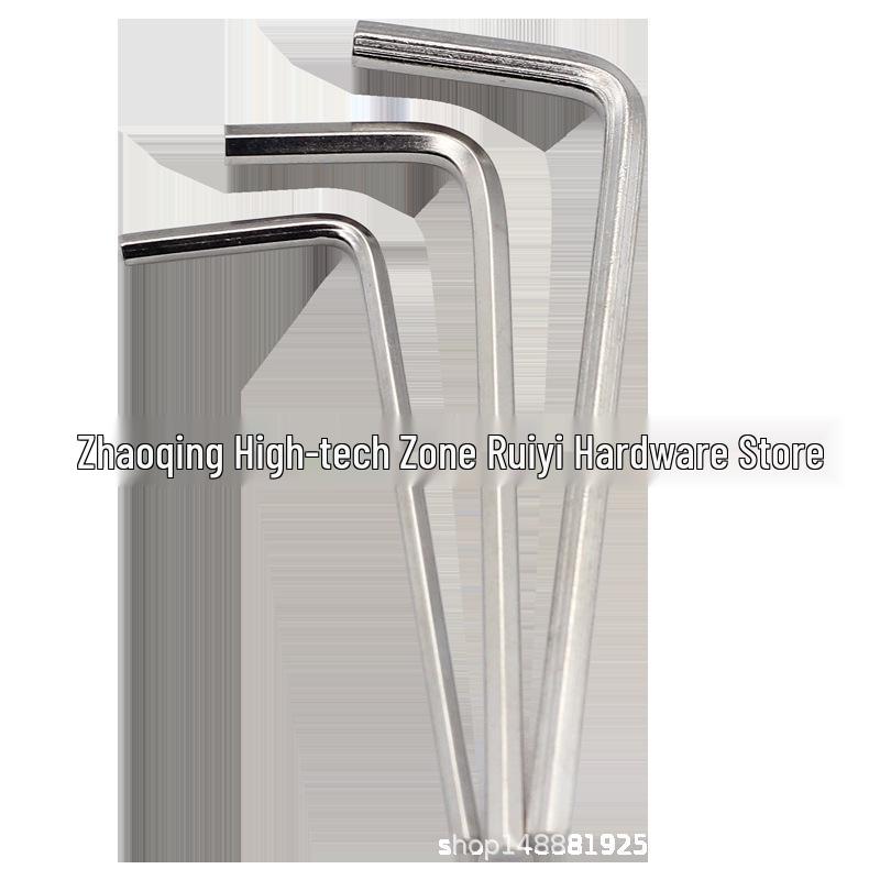Nickel-Plated Allen Wrench Set: 0.9/1.3/1.5/2/2.5/3/4/5mm Hex Keys