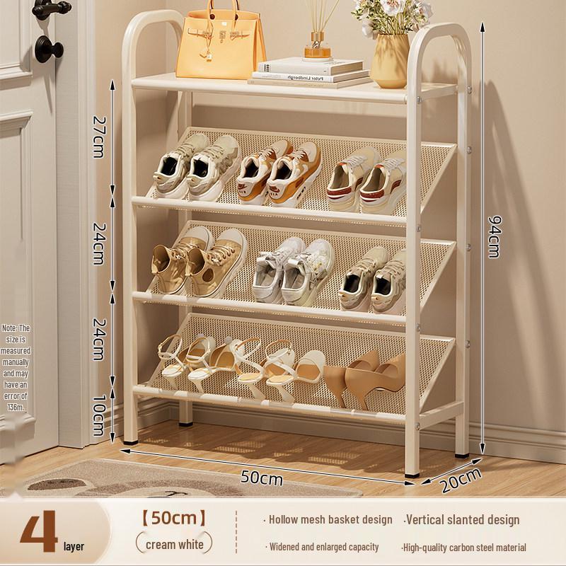 Compact Multi-Tier Shoe Rack for Entryways, Space-Saving Shoe Cabinet for Dorms and Small Rooms