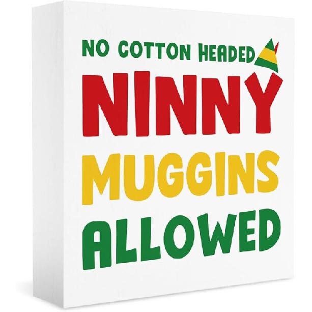 Christmas Vacation Funny Decorations - Xmas Holiday Sign, 5 X 5 Inches