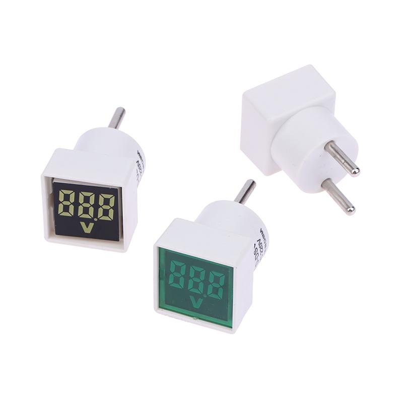 Quadratischer Digital-Spannungsanzeiger AC220V/230V Heimstromkreis-Tester Einfache Installation Universeller Heim-AC-Spannungsmesser