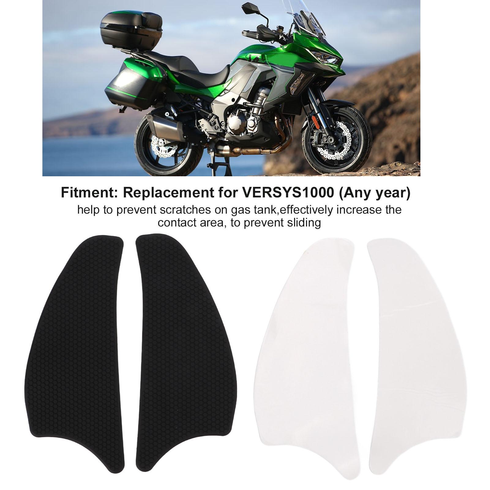 

2 Pcs Rubber Traction Pad Side Gas Knee Grip Protector Motorcycle Refitting Replacement for 1000