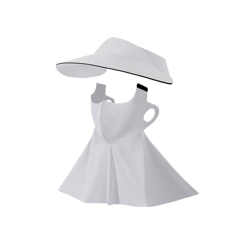 Women's UV Protection Facekini Hat with Neck Guard