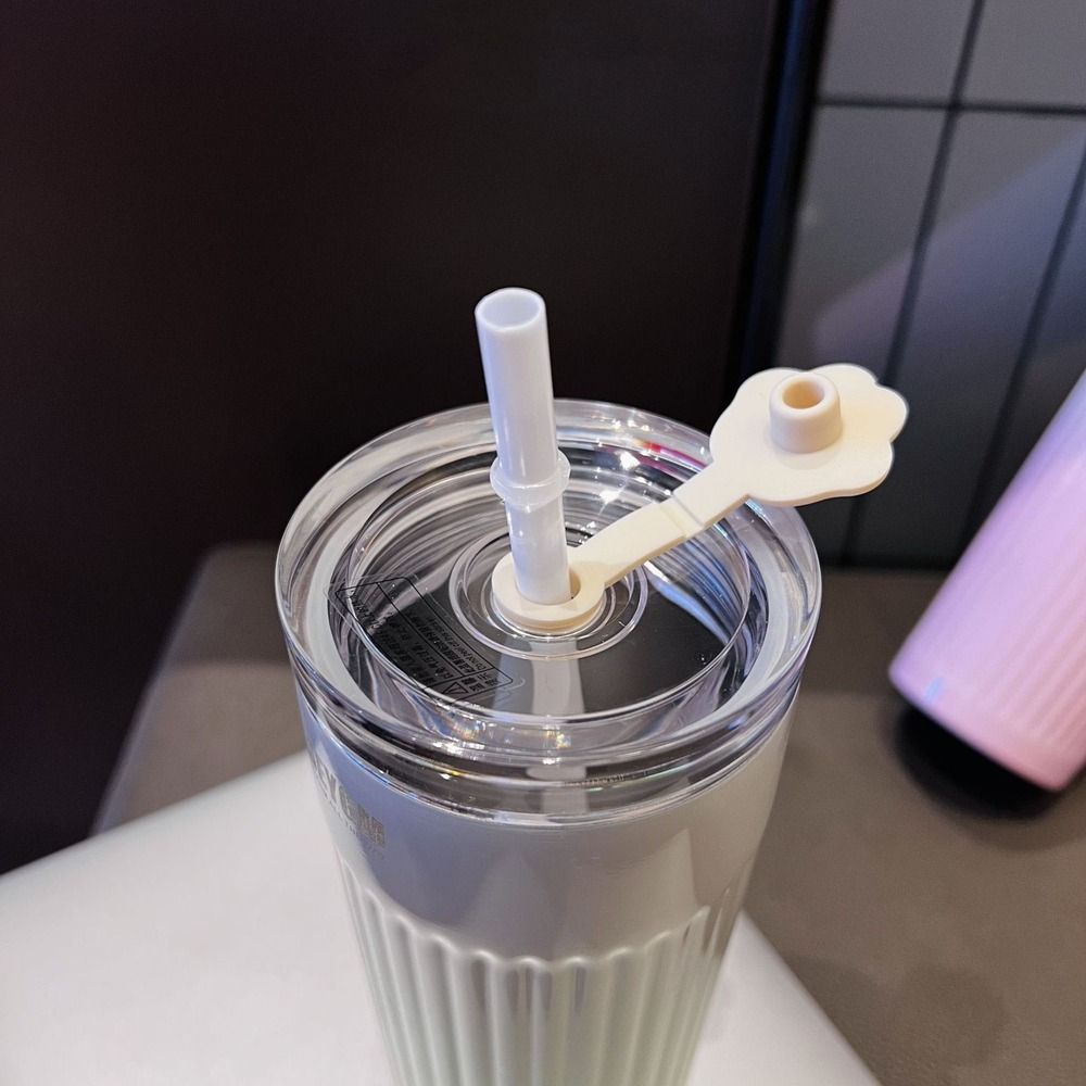 Large Capacity Gradual Change Color Coffee Cup 500ML Insulated Water Bottle  Sports