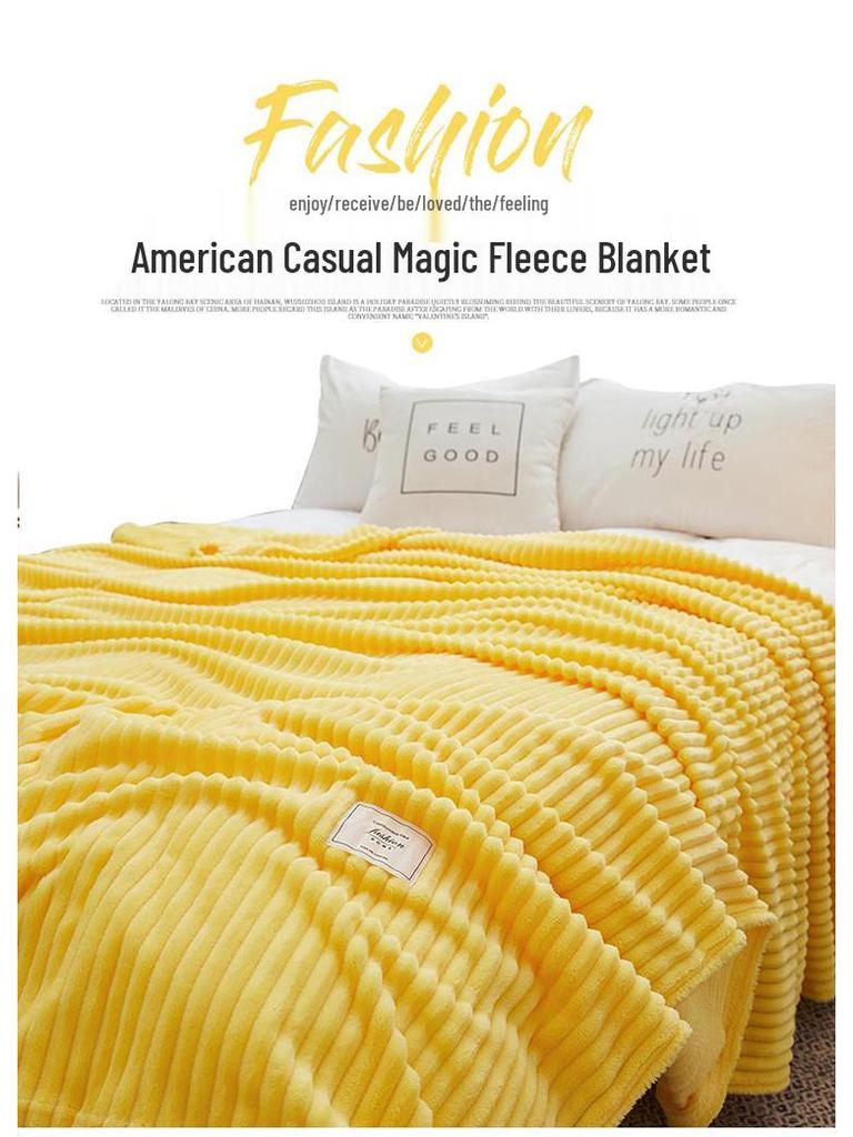 Magic Flannel Coral Fleece Blanket: Thick, Warm, and Versatile Gift