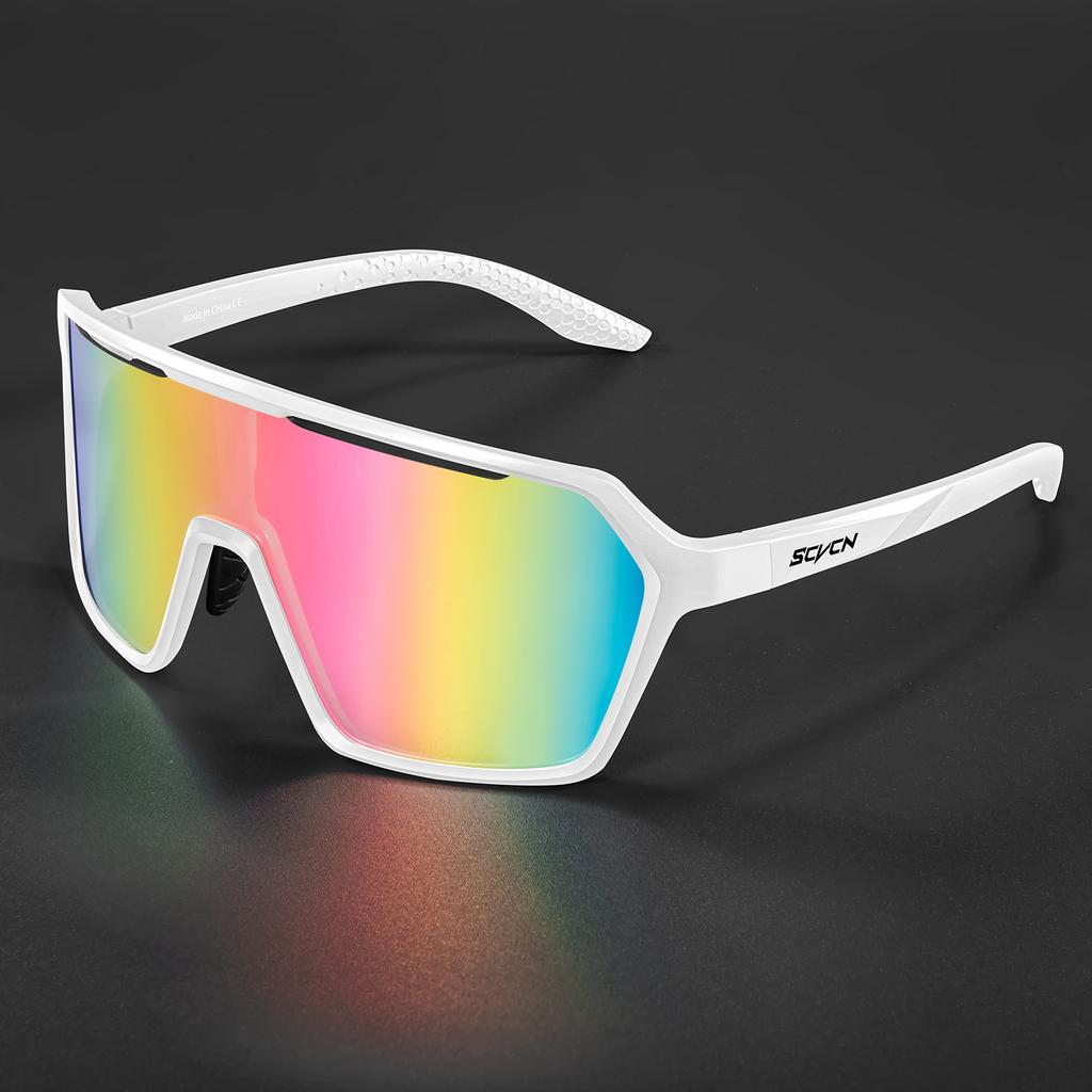 SCVCN Rosa Wanderbrille Fahrradbrille Sonnenbrille für Männer Photochrome Damen Mountainbike Radsportbrille UV400 MTB