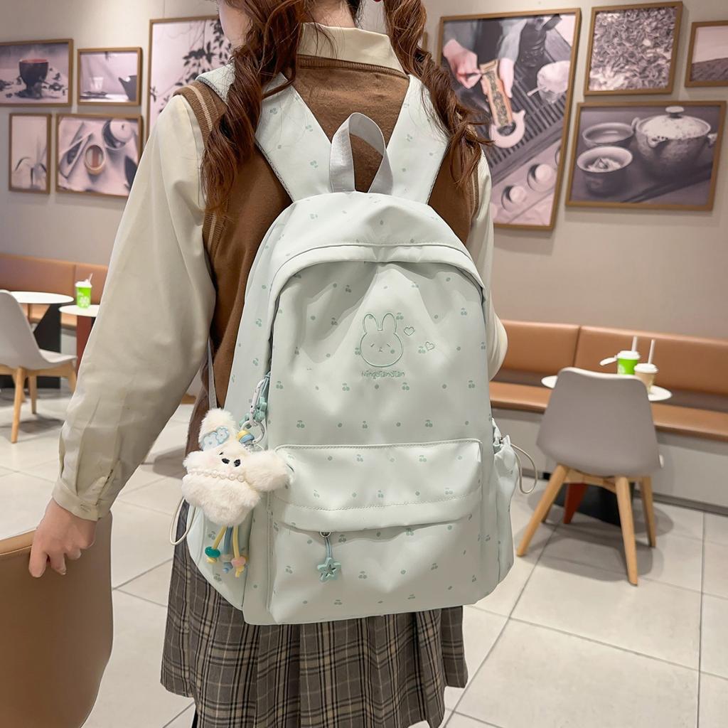 Schoolbag high value Korean cute female high school college student schoolbag large capacity ins leisure travel lightweight backpack
