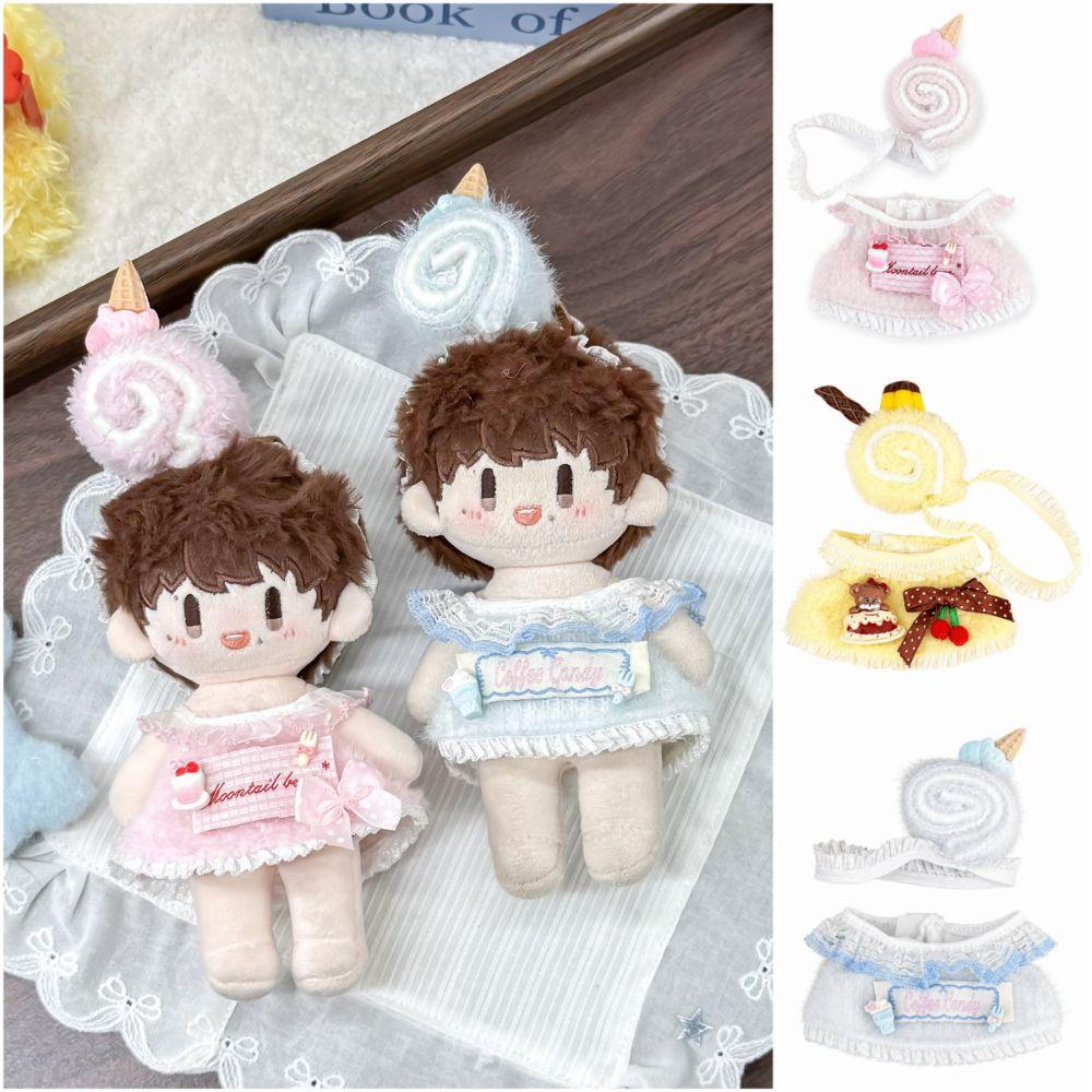 Multicolor Mini Hairy Dress Set 10cm Doll Replacement Outfit Cute Doll Clothes Changing Dress Game