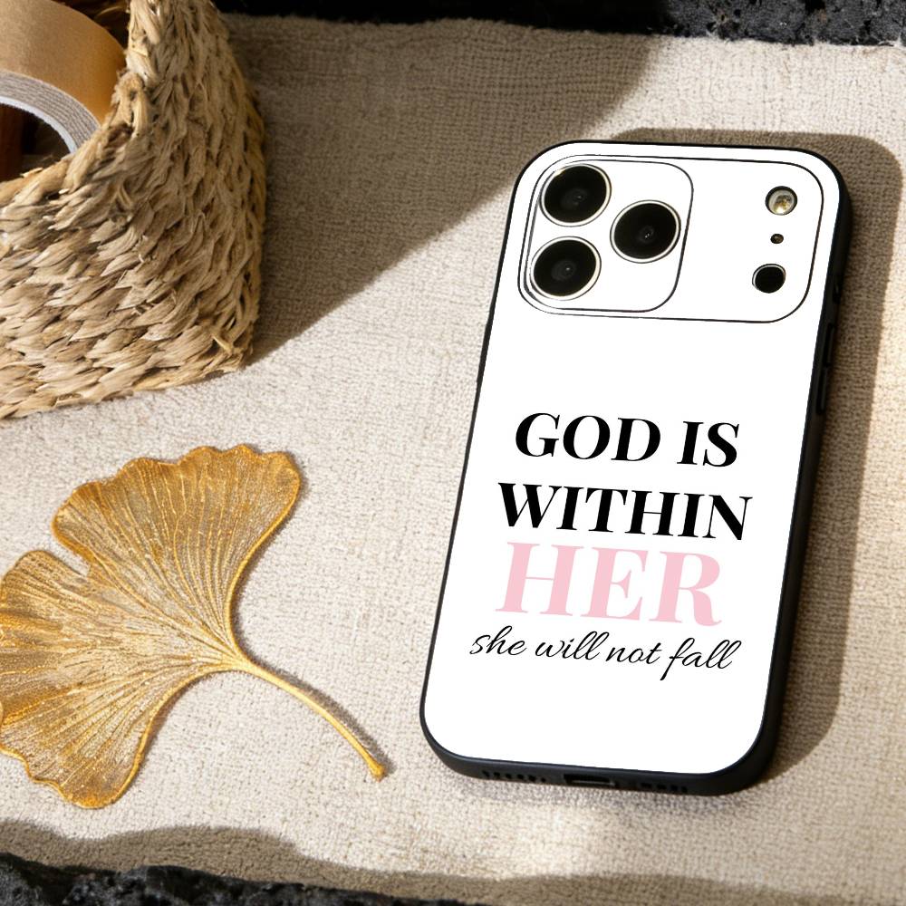 

GOD IS BIGGER THAN YOUR FEAR Phone Case For iPhone 17, 16,15,14,13,12,11 X XR Plus,Others Soft Black Cover iPhone13PRO