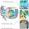 2/3 Pieces Mosaic Glass Votive Candle Holder, Valentine's Day, Thanksgiving, Christmas Table Centerpiece, Party Decoration