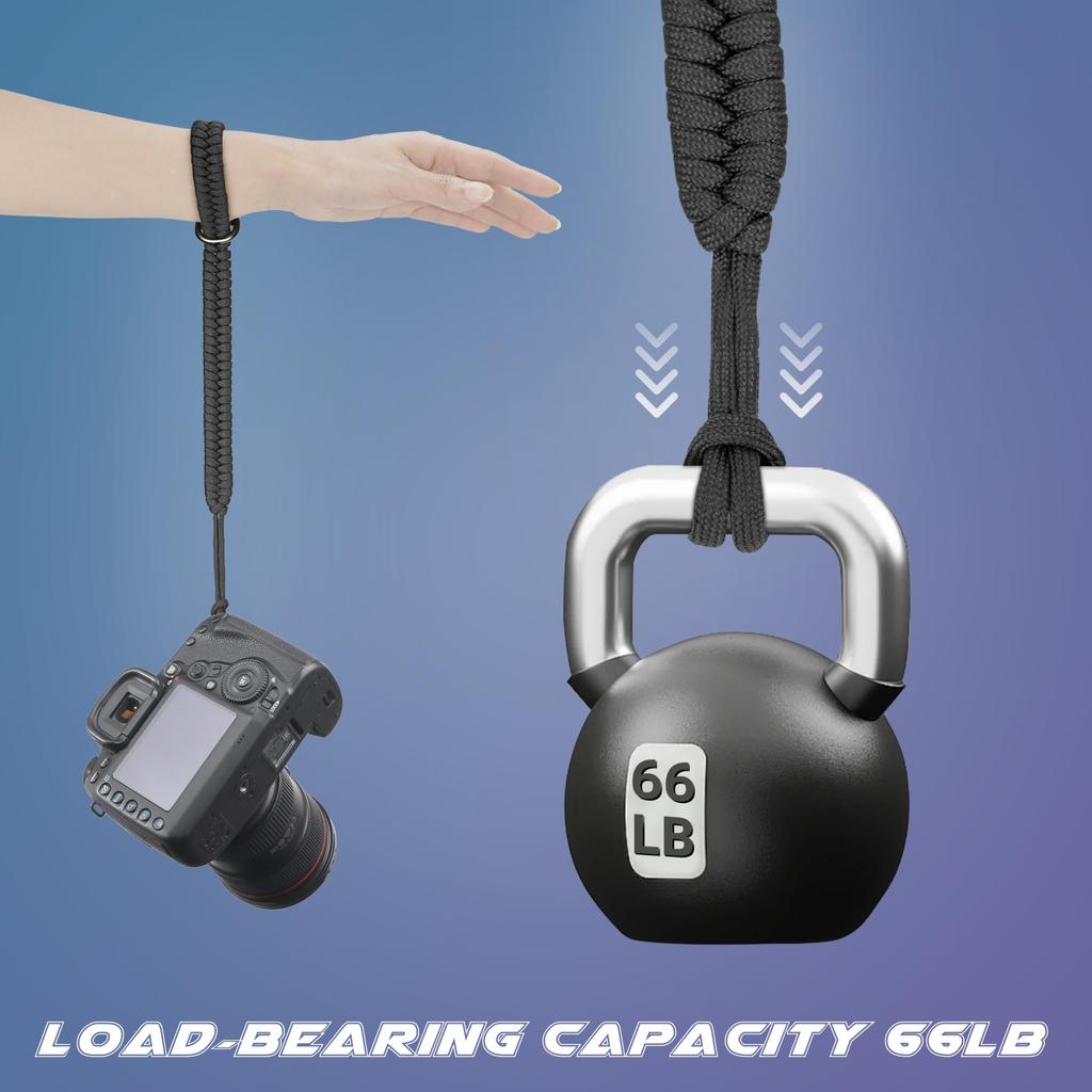 SUNYA Camera 550 Paracord Braided Hand Quick Compatible with Most SLR Includes Adapter for Easy Stylish Metal Parts with Highly Polished Finish Strap,