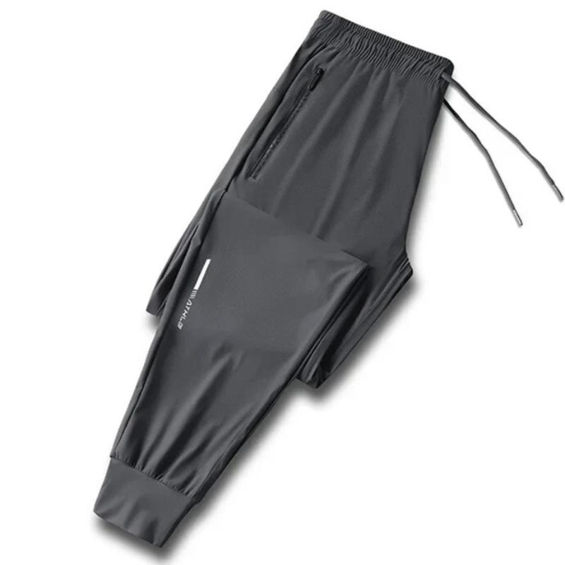 Ice Silk Breathable Men's Sports Pants Quick Drying Sweat-absorbing Comfortable Cool Outdoor Pants for Trousers
