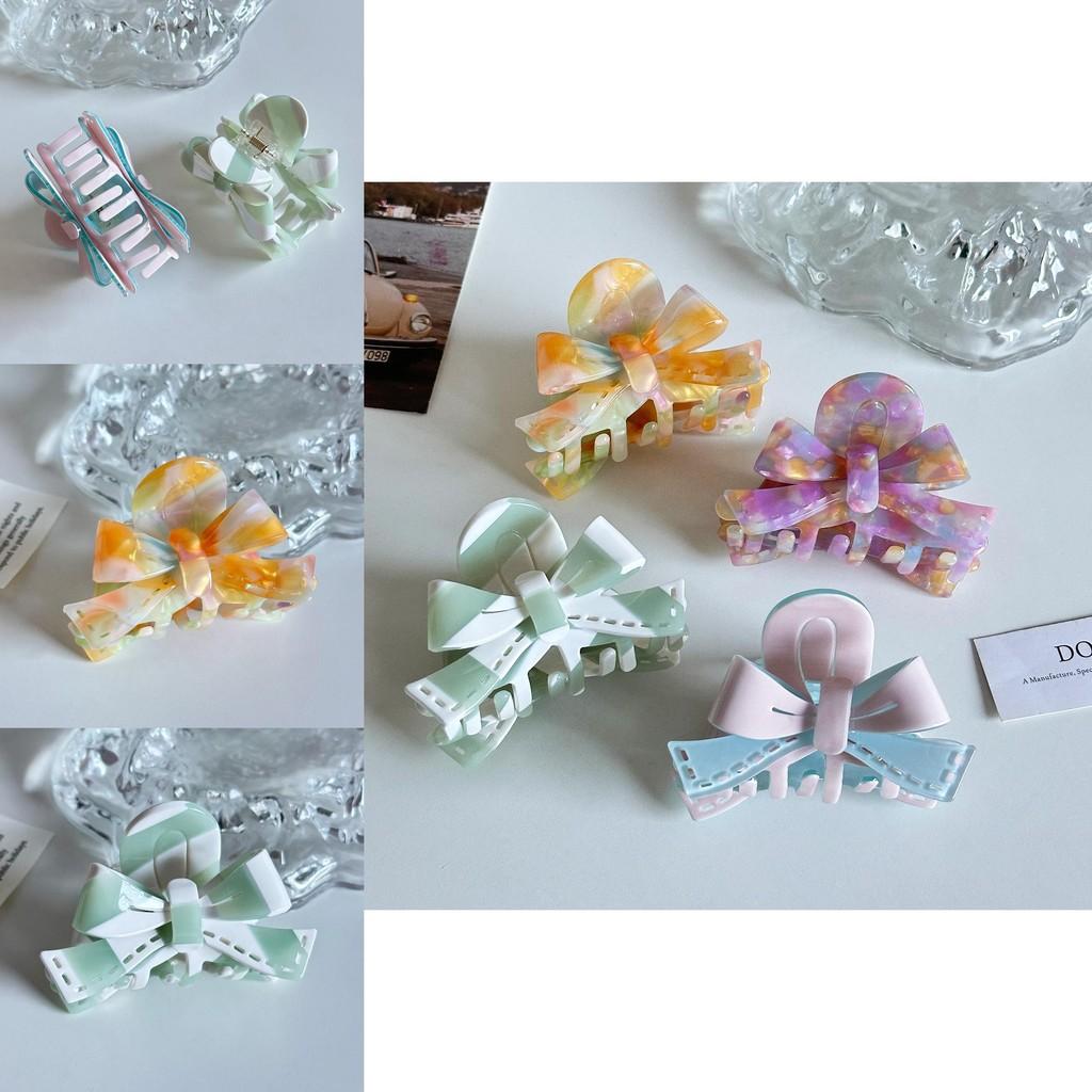 Elegant 8.3cm Acetate French Hair Claw Clip Featuring Beautiful Candy Color Designs