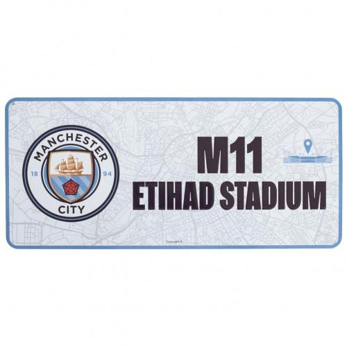 Manchester City FC Route To Etihad Stadium Crest Plaque