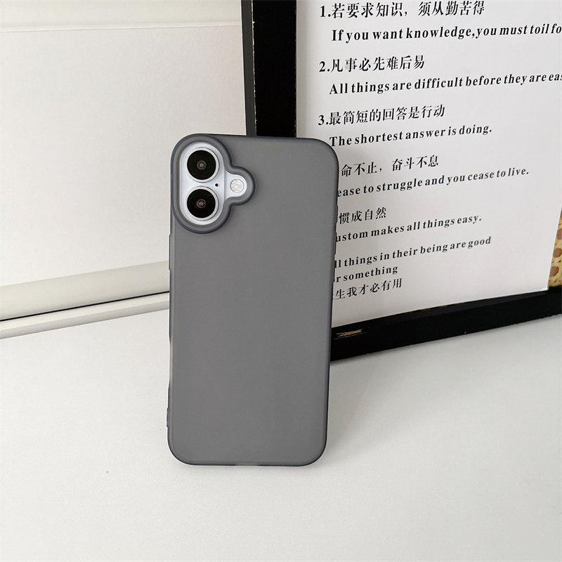 

Простой матовый чехол карамельного цвета для iPhone 16 Pro Max 15 14 Plus 13 12 11 Pro XR XS 7 8Plus SE 2020 Мягкий силиконовый чехол iPhone 7 чёрный