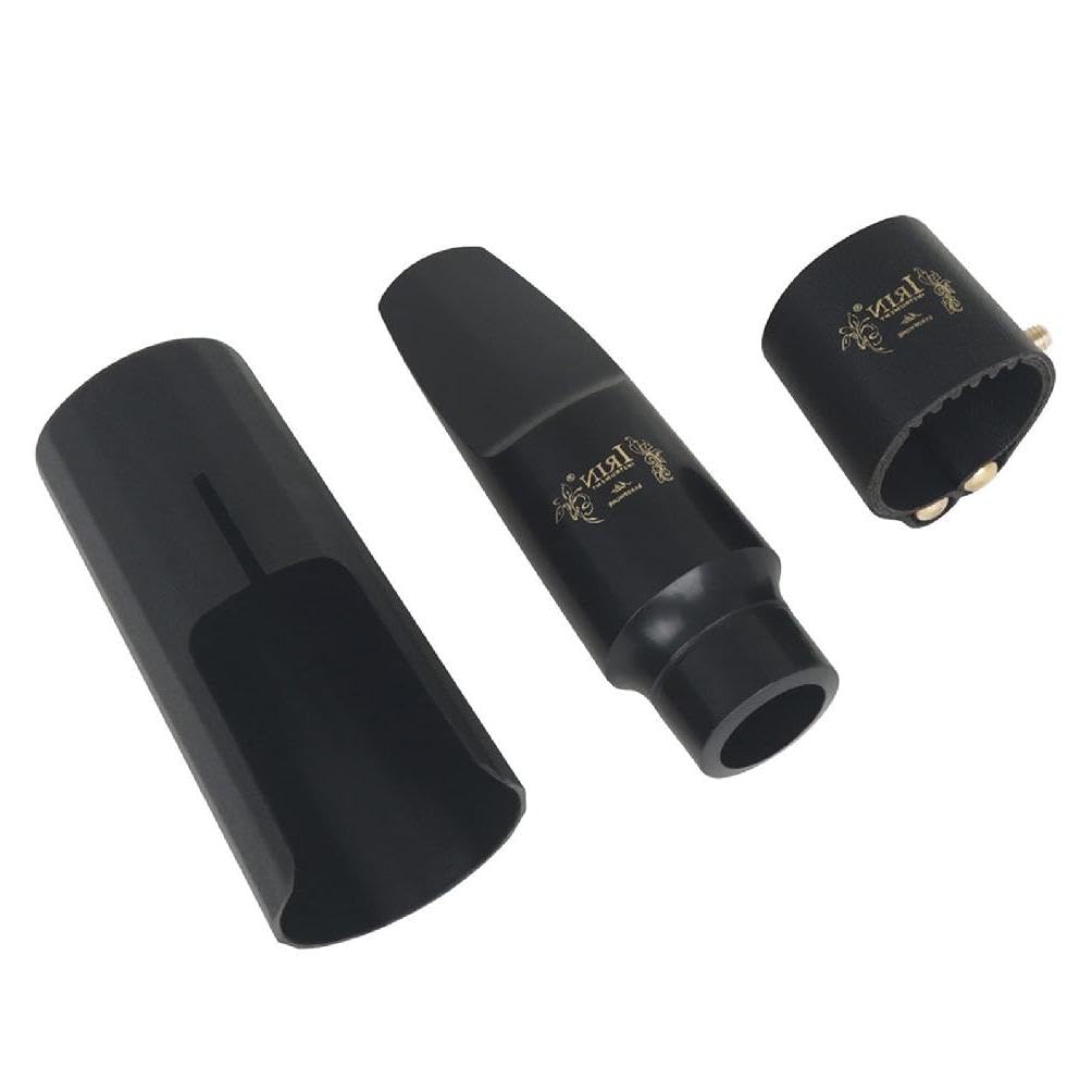 Professional Saxophone Mouthpiece Kit: Alto Saxophone Flute Head Mouthpiece with Plastic Cap & Ligature - Easy-to-Use Saxophone Mouthpiece Cover Cap