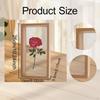 Shadow Box 3D Picture Frame Bouquet Badges Wedding Flower,Clear,Art with Glass Cover,Keepsake