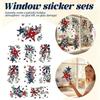 8 Sheets Patriotic Window Clings, Window Stickers Star Flower Butterfly Hanging Vine Floral Window Decals For Independence Day