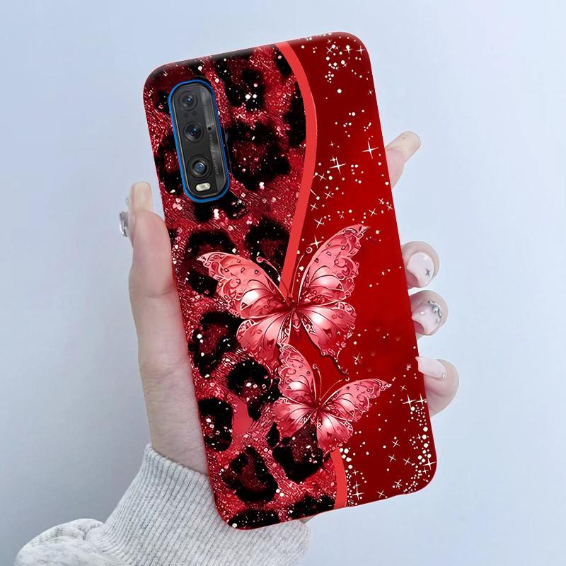 For Oppo Find X2 X 2 Pro Phone Case Butterfly Flower Girl Design Soft Silicone TPU Back Housing for Oppo Find X2 Pro X2Pro Cover