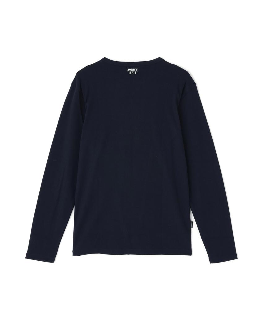AVIREX DAILY RIB CREWNECK TEE 6153481 royal