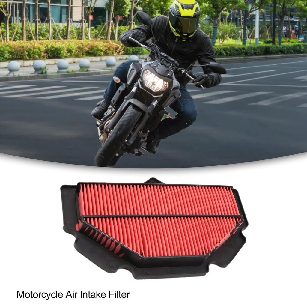 ACROPIX Motocyklowy Filtr Powietrza Wlotowego Czyszczący Akcesorium dla Suzuki i 1 sztuka GSR750, GR600, GR400, Czerwony,