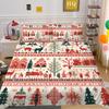 Christmas Tree Printing 3D Printing Polyester Pillowcase Quilt Cover Two Or Three-Piece Set Is Available