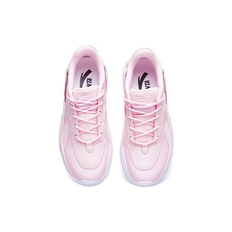 Anta Casual Dad Shoes Women Sneakers White Pink 12818852-4