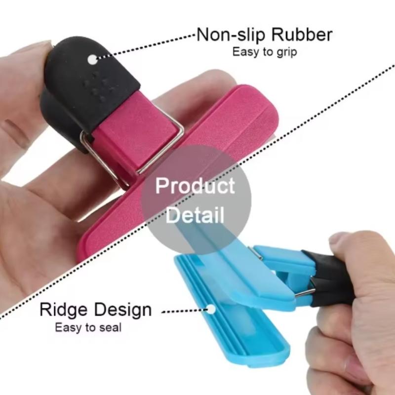 9PCSHot selling sealing clip for household snacks moisture-proof sealing clip simple plastic bag food grade plastic sealing clip