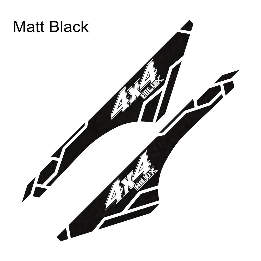 

2PCS Car Sport 4x4 Stickers Auto Body Decor Decals Automobile Trunk Side Vinyl Film Auto Exterior Accessories For Toyota Hilux Matt Black