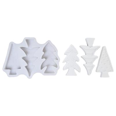 Moules en Silicone de Noël,Moule de Décoration de Noël Arbre de Noël Moule Époxy pour Coulage de Résine Artisanat DIY Savons s Décorations de Maison